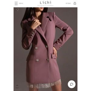 Lichi Rhinestone Blazer Dress